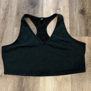 SHEIN Dark Green Racerback Top